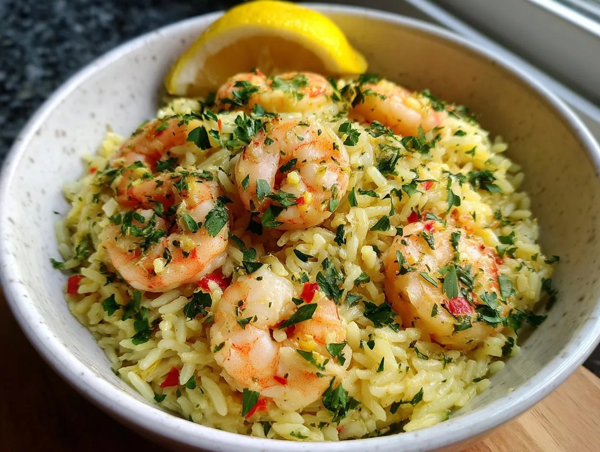One-Pot Saffron Shrimp and Rice