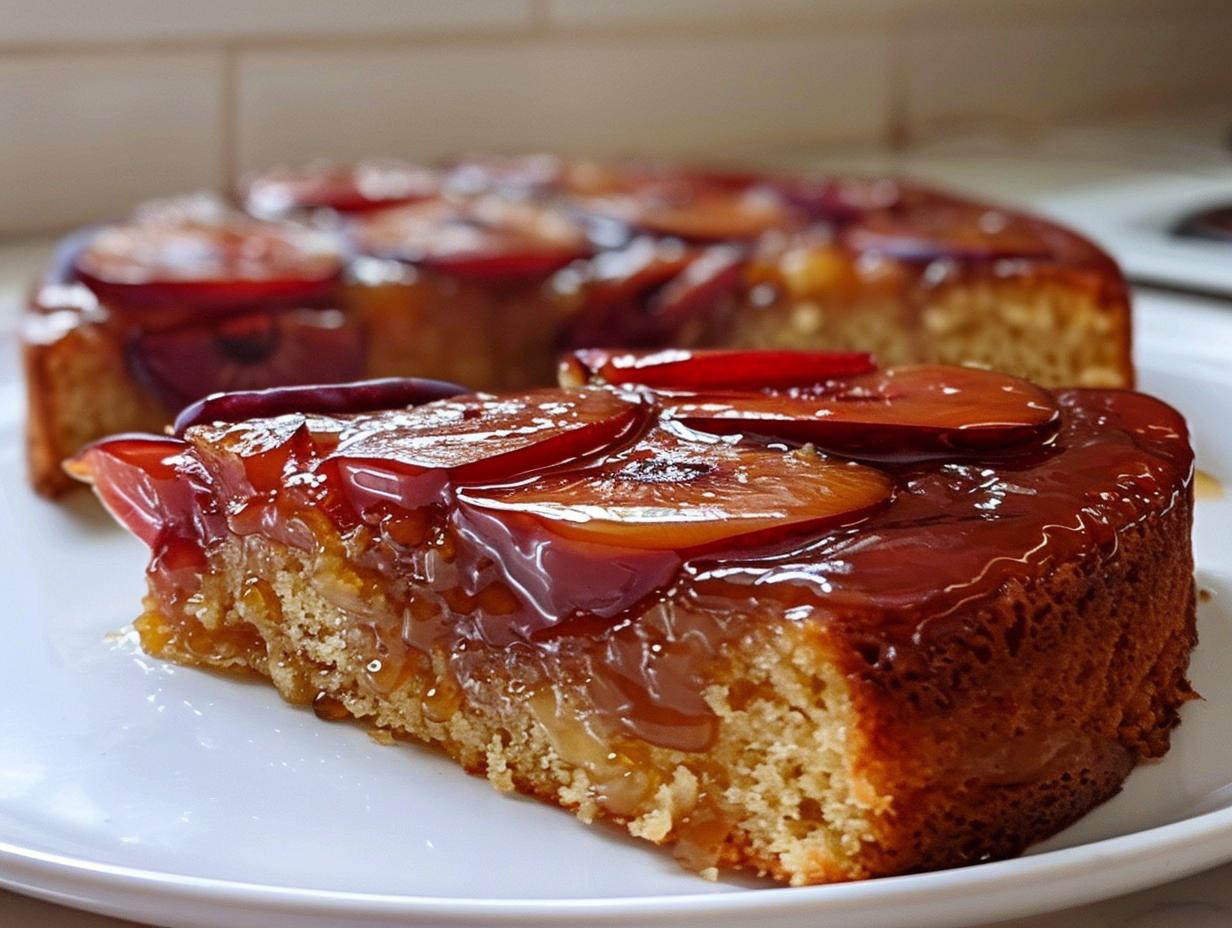 5-Ingredient Plum Upside-Down Cake Is Pure Bliss