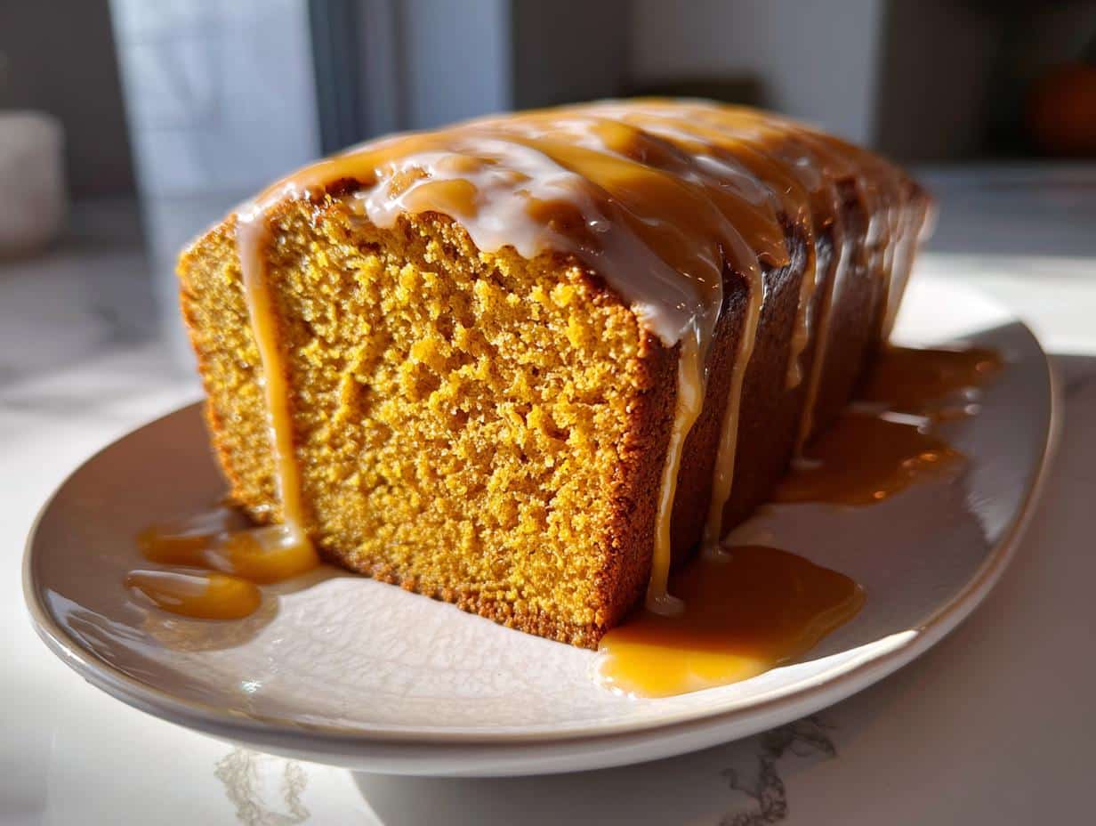 Pumpkin Bread with Salted Brown Butter Glaze Bliss