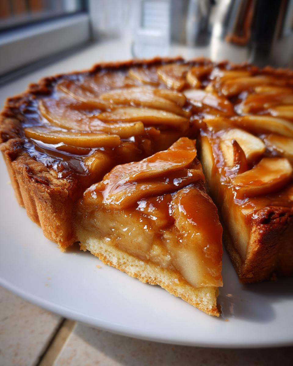 Salted Caramel Pear Tart - detail 2