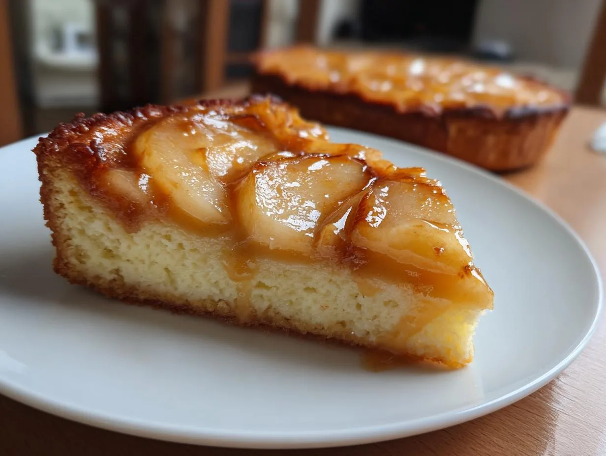 Salted Caramel Pear Tart