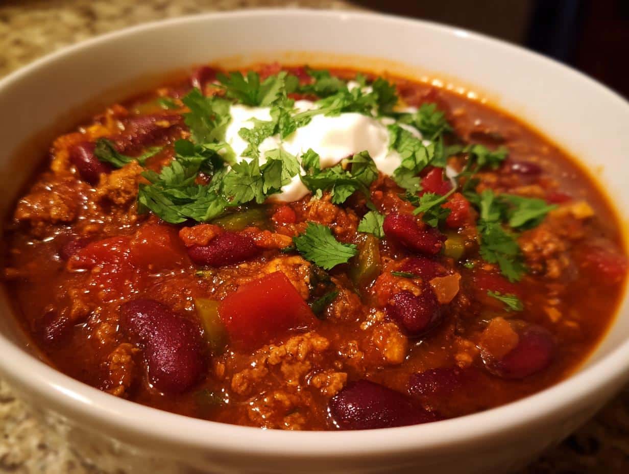 Simple Turkey Chili Recipe Ready in Just 40 Minutes