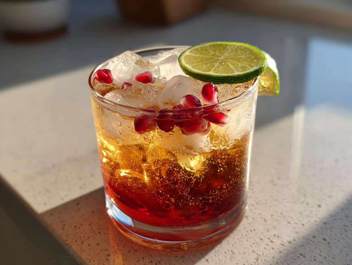 Smoky Black Pomegranate Cocktail: 5-Minute Flavor Explosion