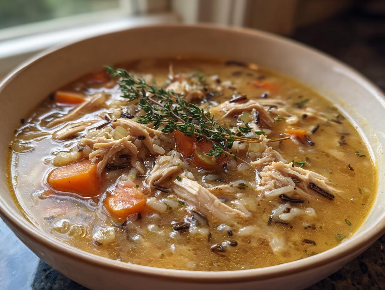 Heartwarming Turkey and Wild Rice Soup in 3 Easy Steps