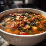 White Bean and Kale Turkey Chili
