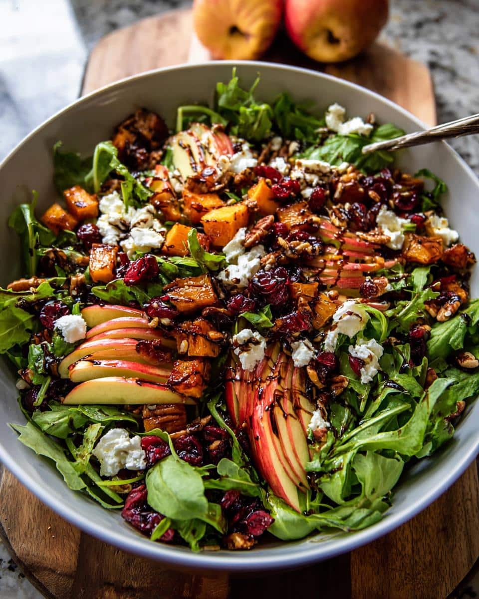 autumn harvest salad recipe - detail 1