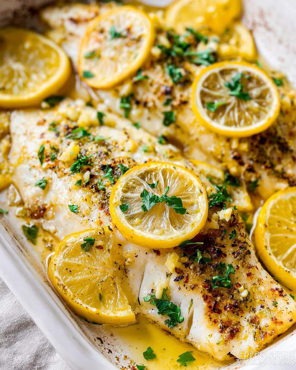baked fish with lemon recipe - detail 2