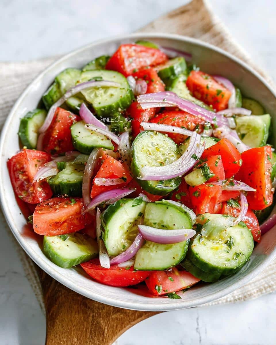 cucumber tomato salad recipe - detail 1