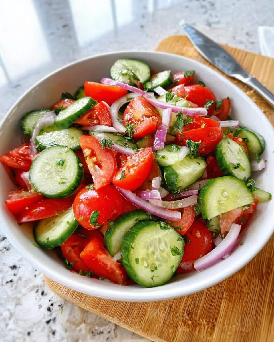 cucumber tomato salad recipe - detail 2