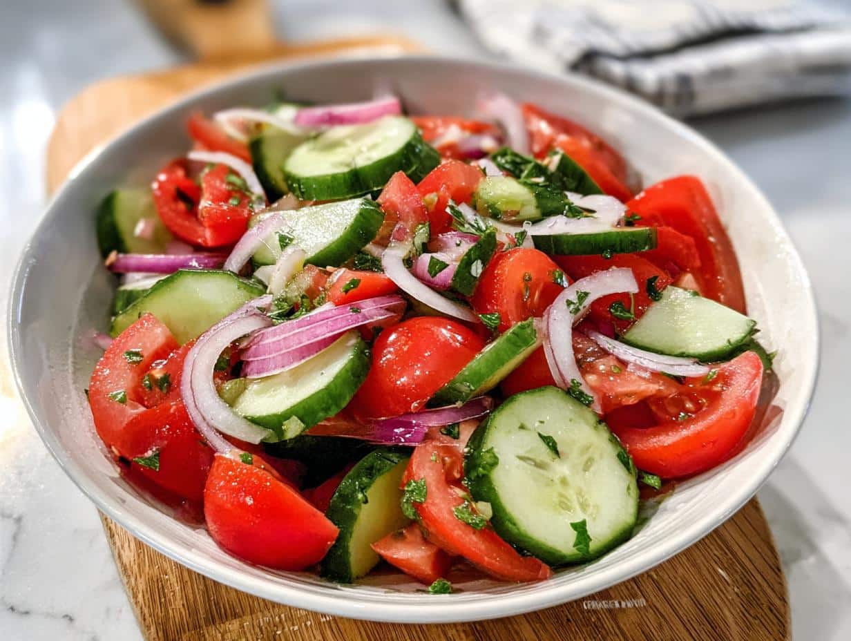 5-Minute Cucumber Tomato Salad Recipe for Instant Refreshment