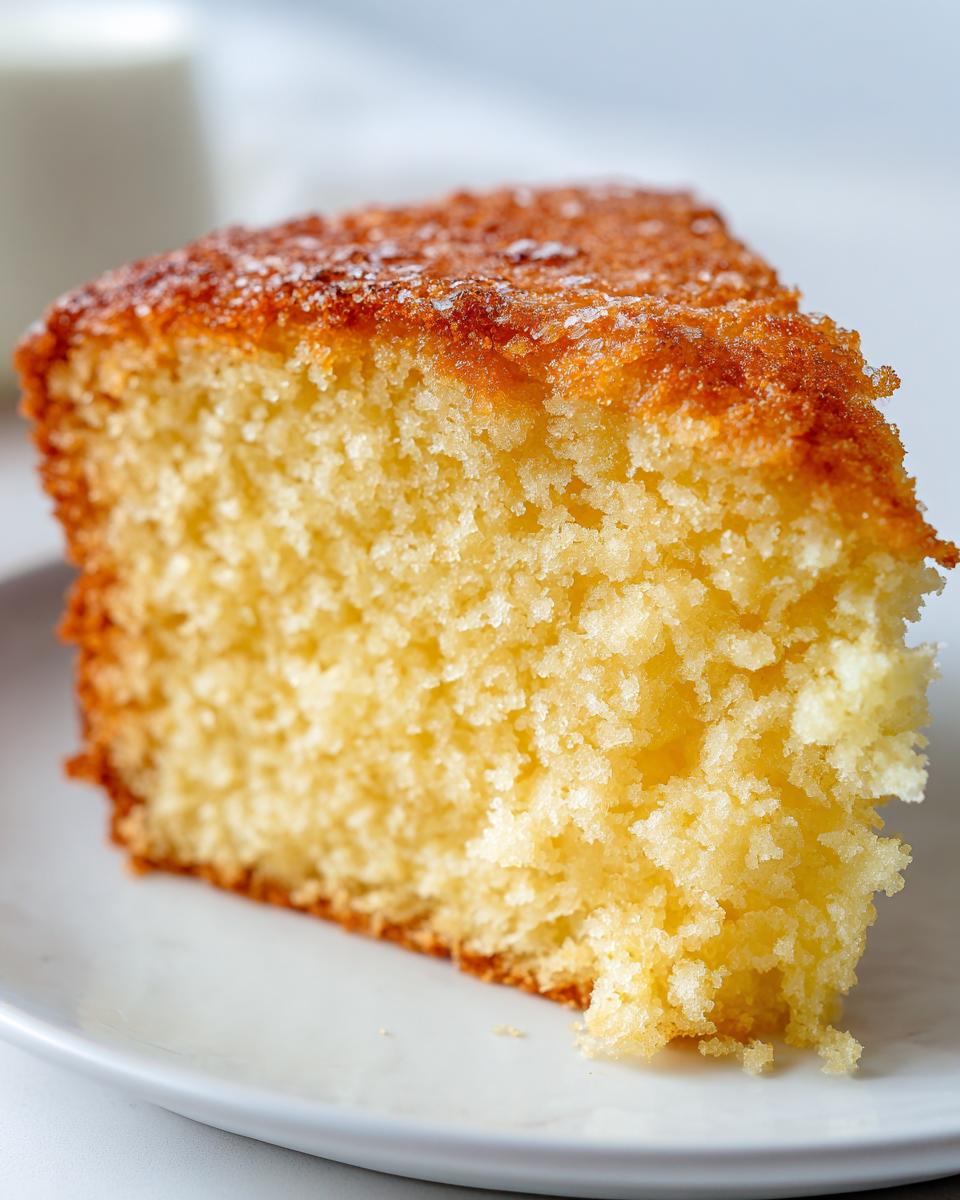 homemade vanilla cake - detail 1