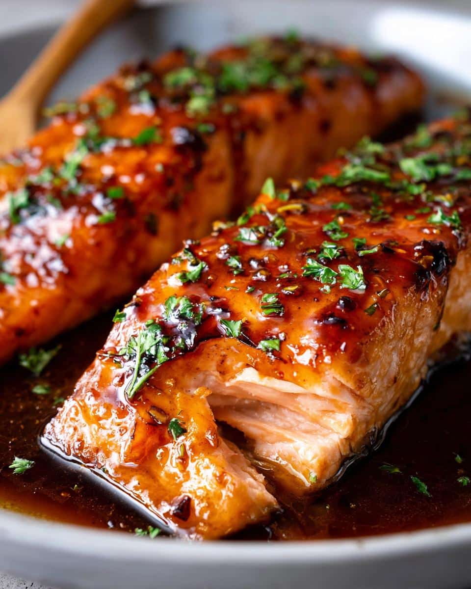 honey garlic salmon recipe - detail 2