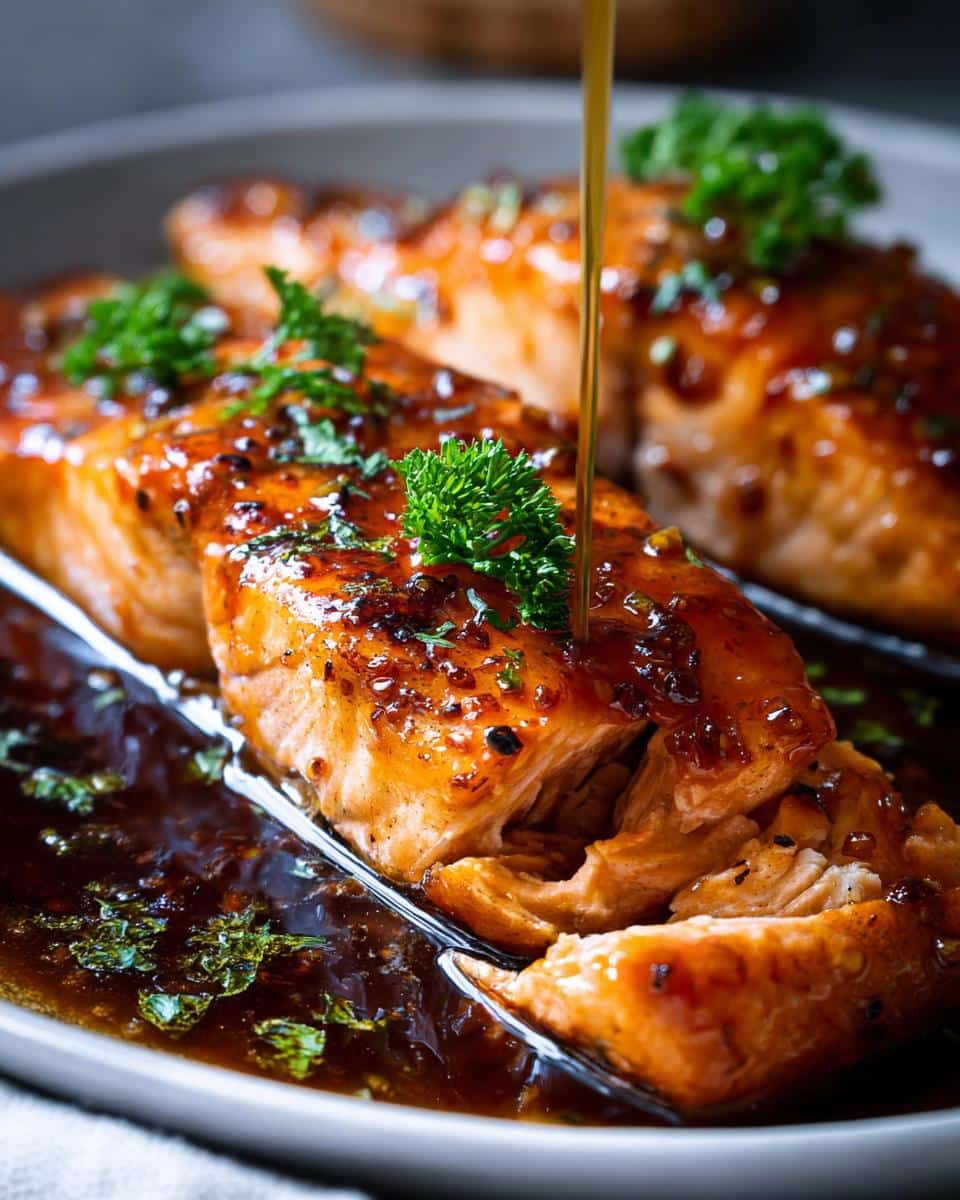 honey garlic salmon recipe - detail 3