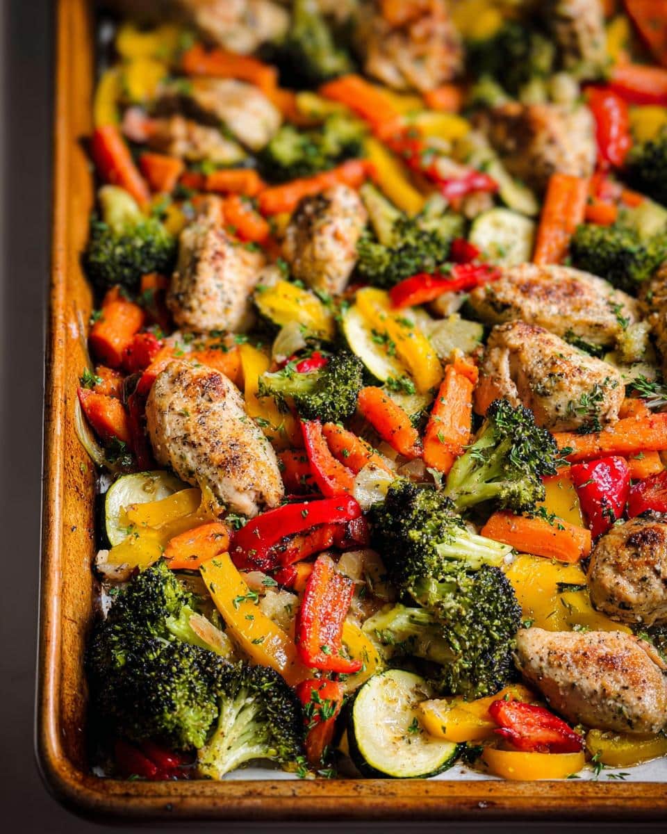 sheet pan chicken and veggies recipe - detail 1