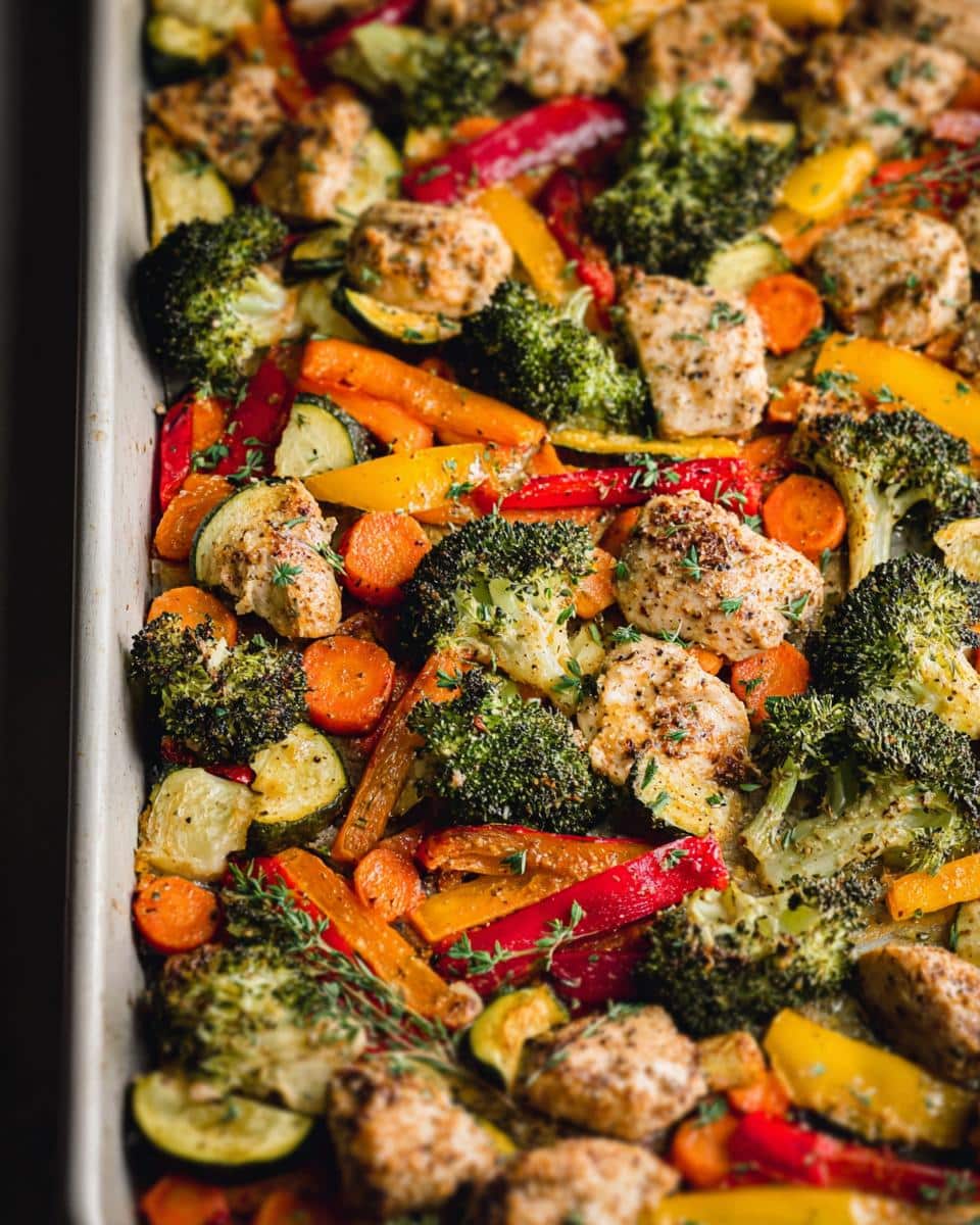 sheet pan chicken and veggies recipe - detail 2