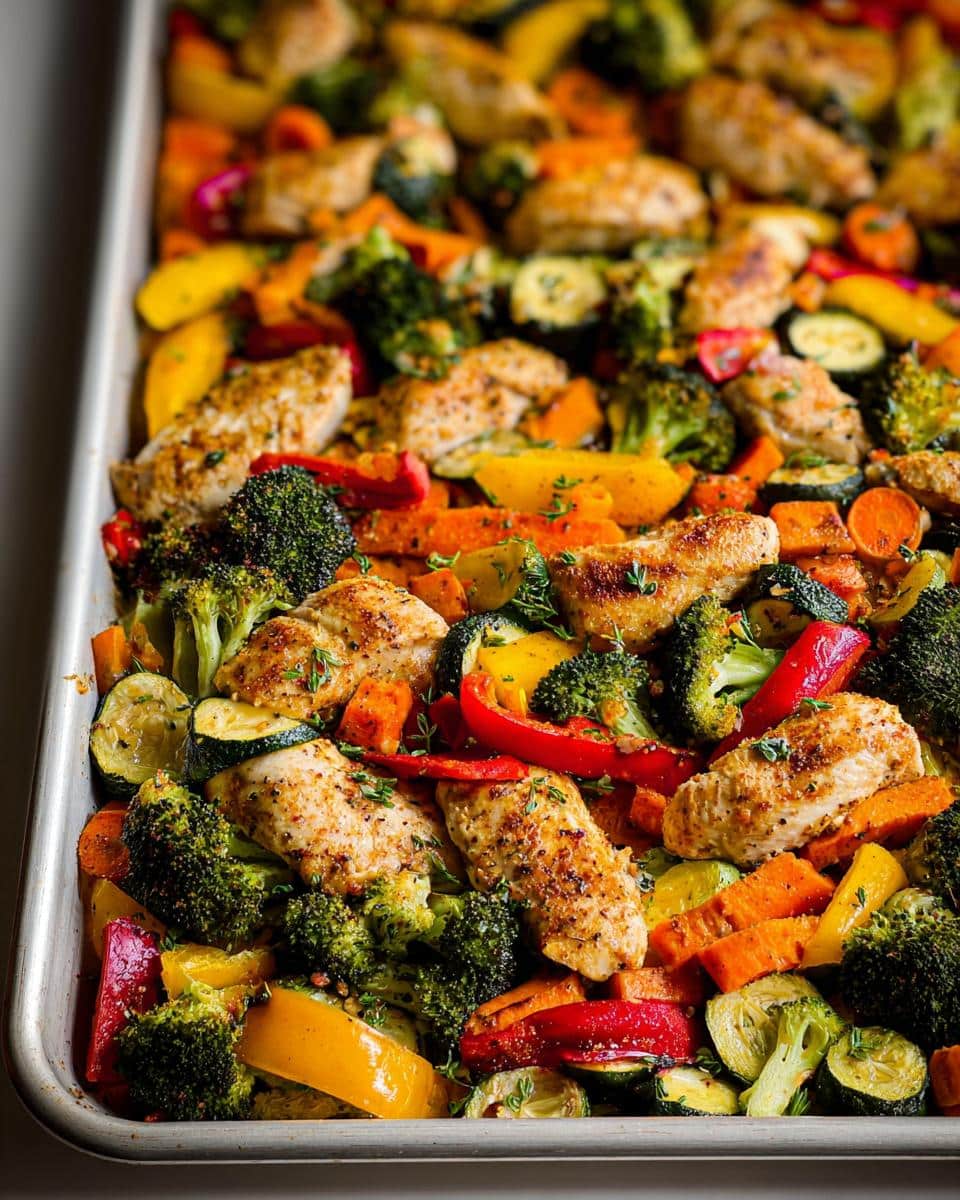 sheet pan chicken and veggies recipe - detail 3