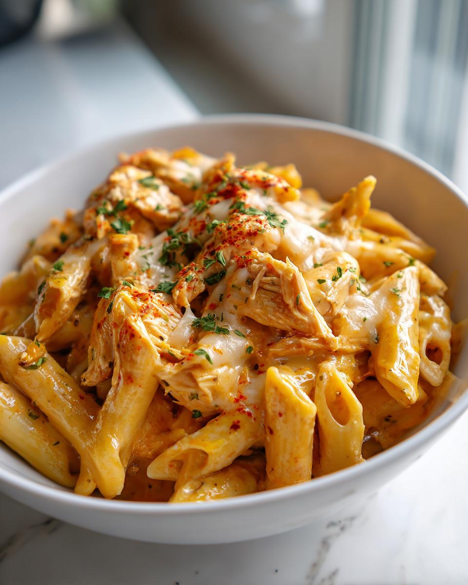 cheesy chicken pasta - detail 3