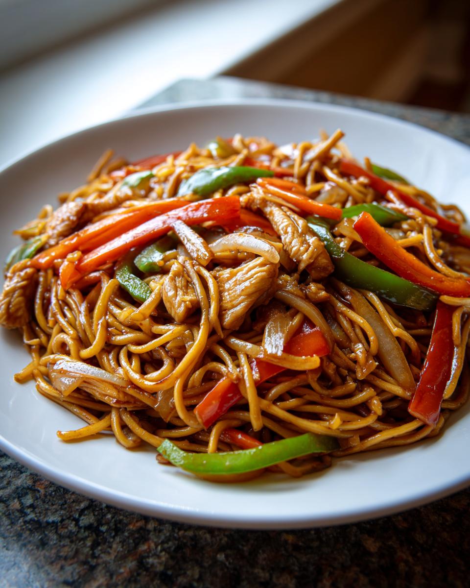 chicken hakka noodles - detail 1
