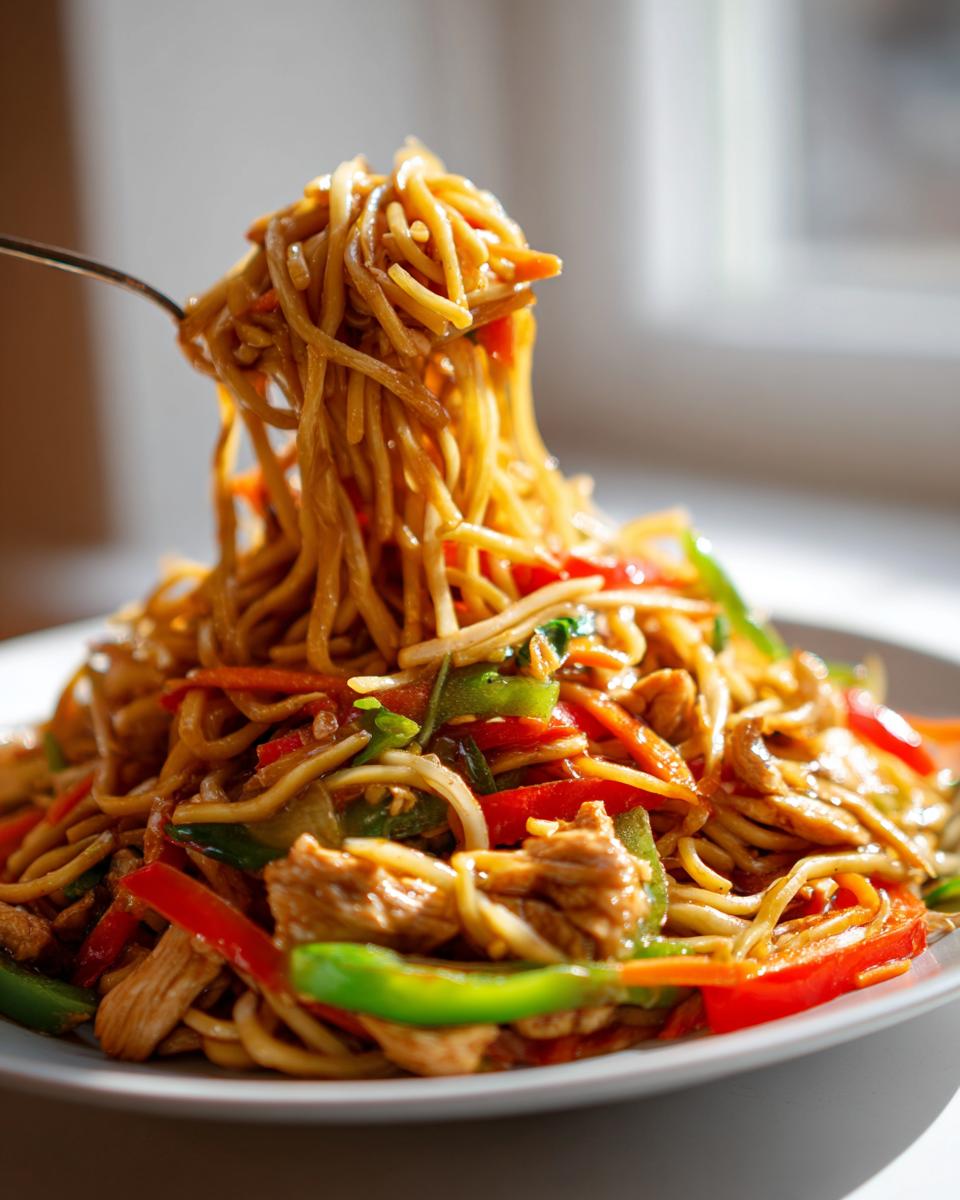 chicken hakka noodles - detail 2