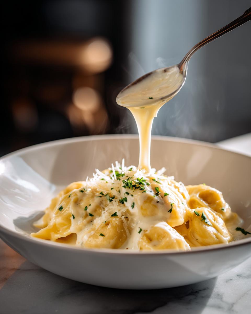 creamy ravioli sauce - detail 1