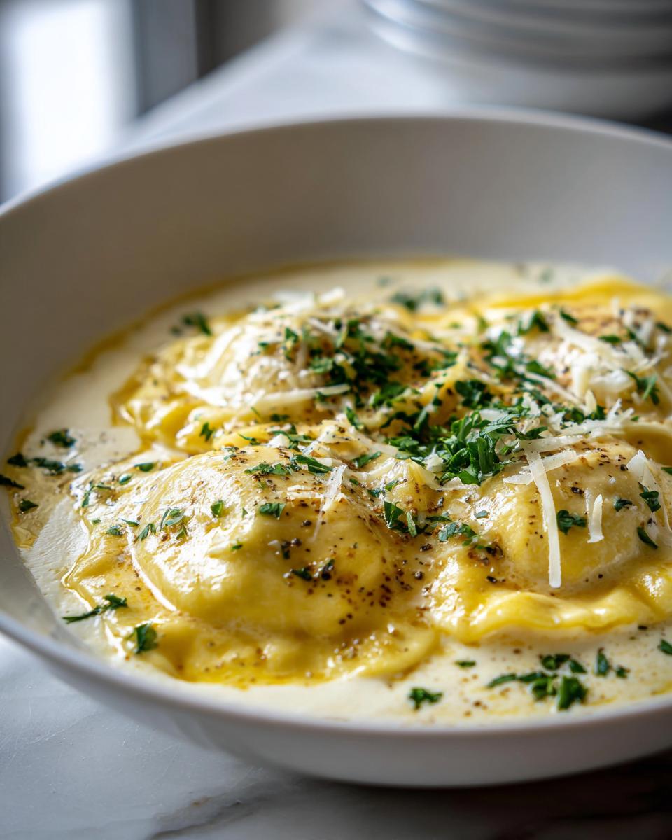 creamy ravioli sauce - detail 2