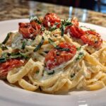 creamy roasted tomato ricotta pasta