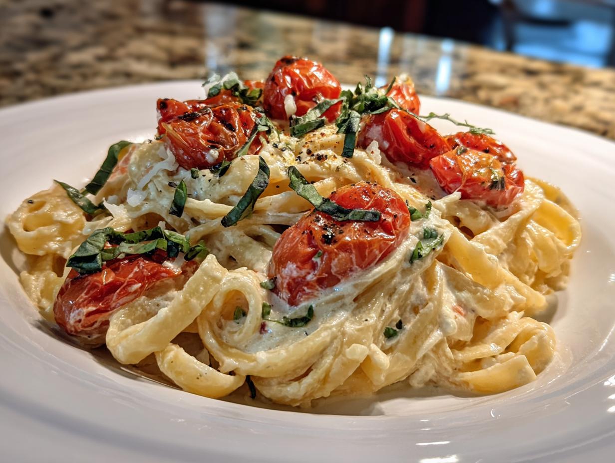 35-Minute Creamy Roasted Tomato Ricotta Pasta Bliss