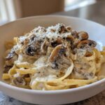easy alfredo sauce with mushrooms