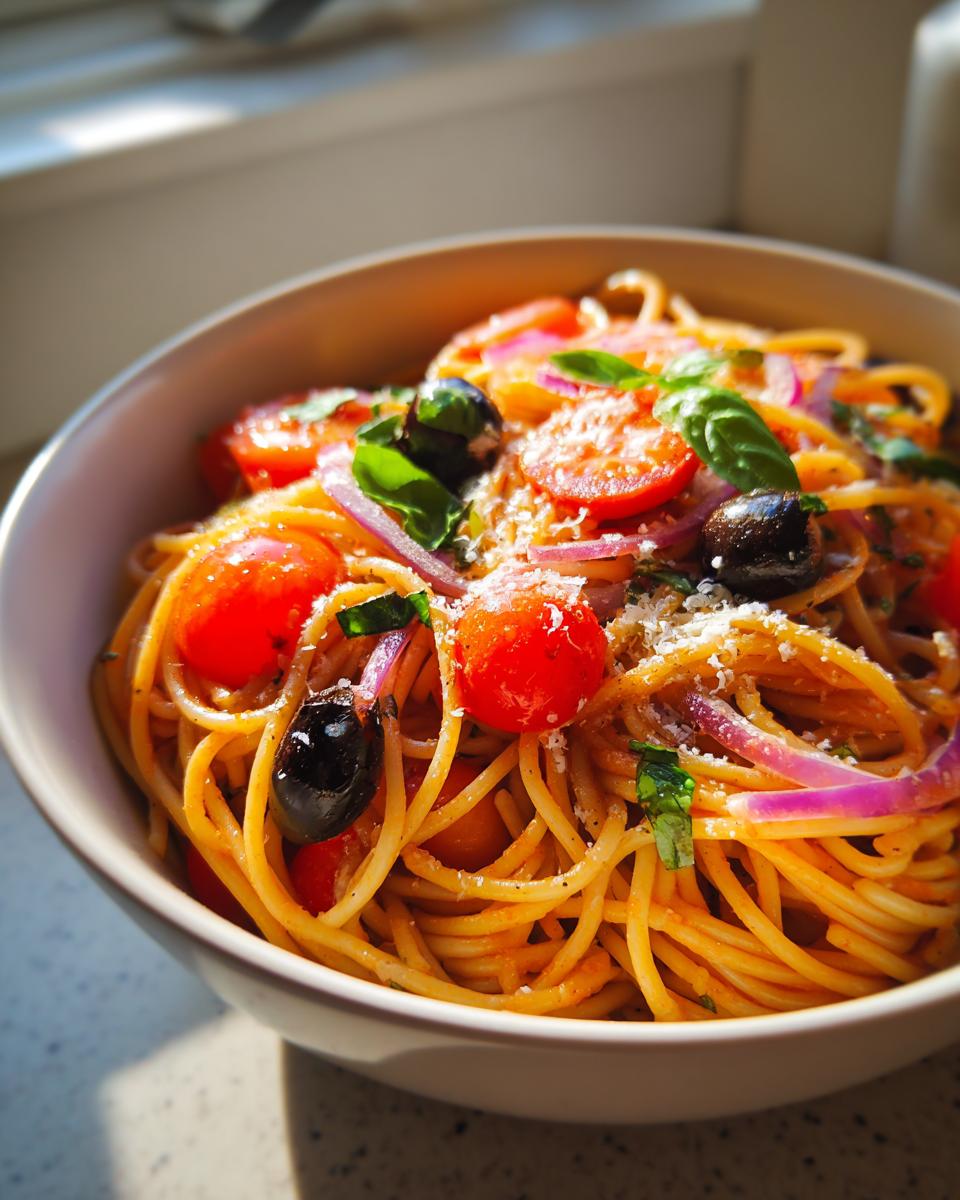 italian spaghetti salad - detail 3